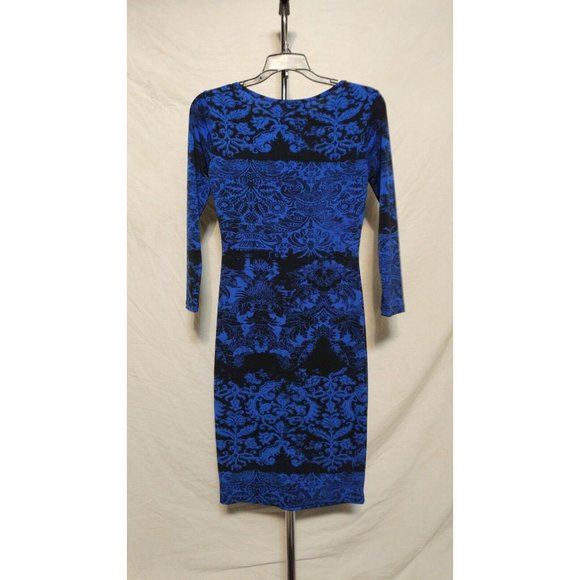 forever 21 blue and black sheath dress size small - Picture 2 of 3